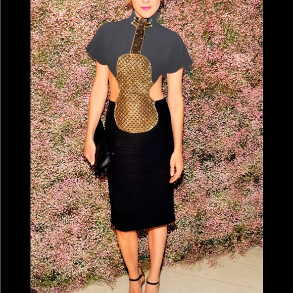 NWT Chloe Karl Lagerfeld Violin dress met gala - Picture 2 of 2